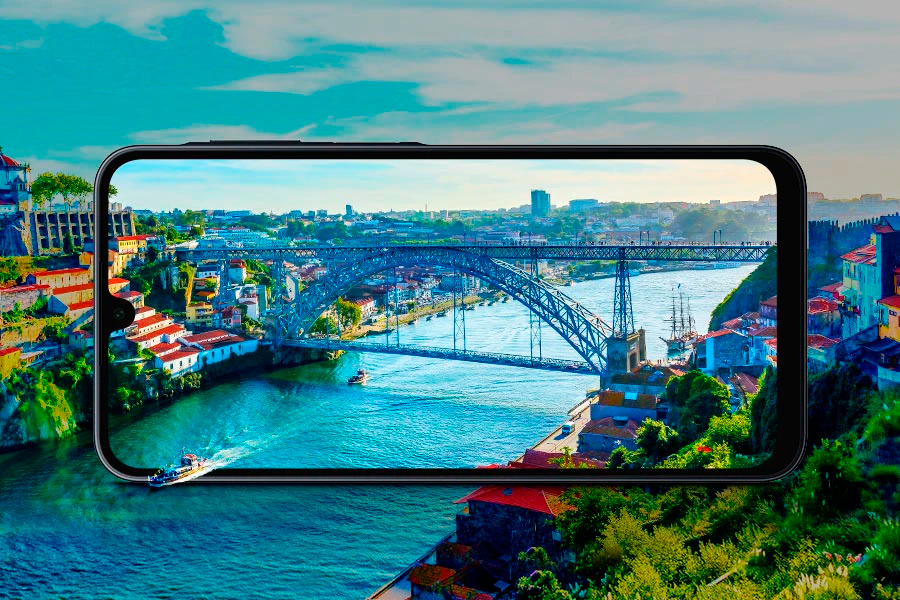 Los colores mas brillantes y detalles cobran vida en una pantalla de 6,7"